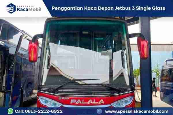 Pemasangan Kaca Bus Bandung